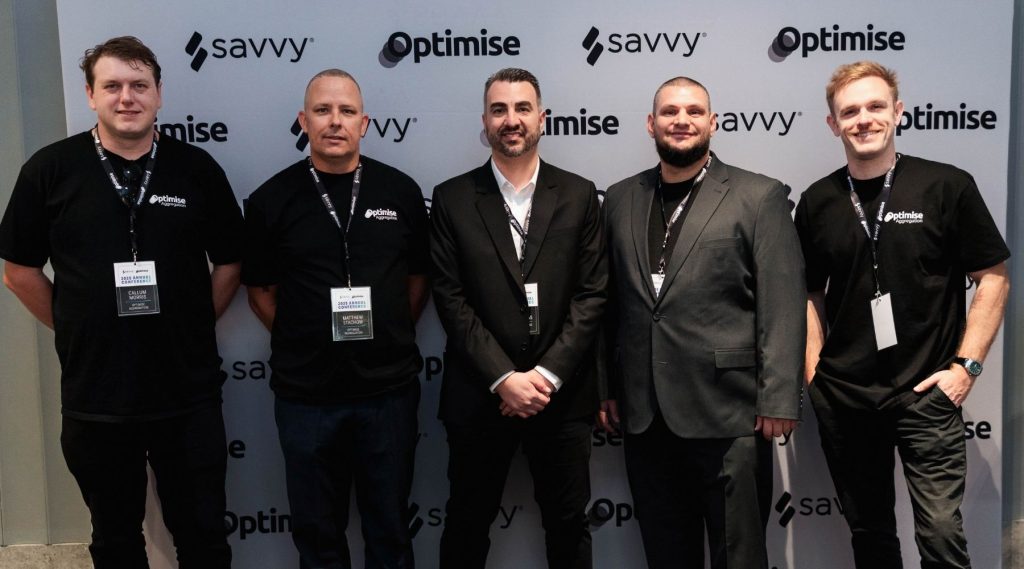 The Optimise Aggregation team at the Optimise Awards in November 2025.