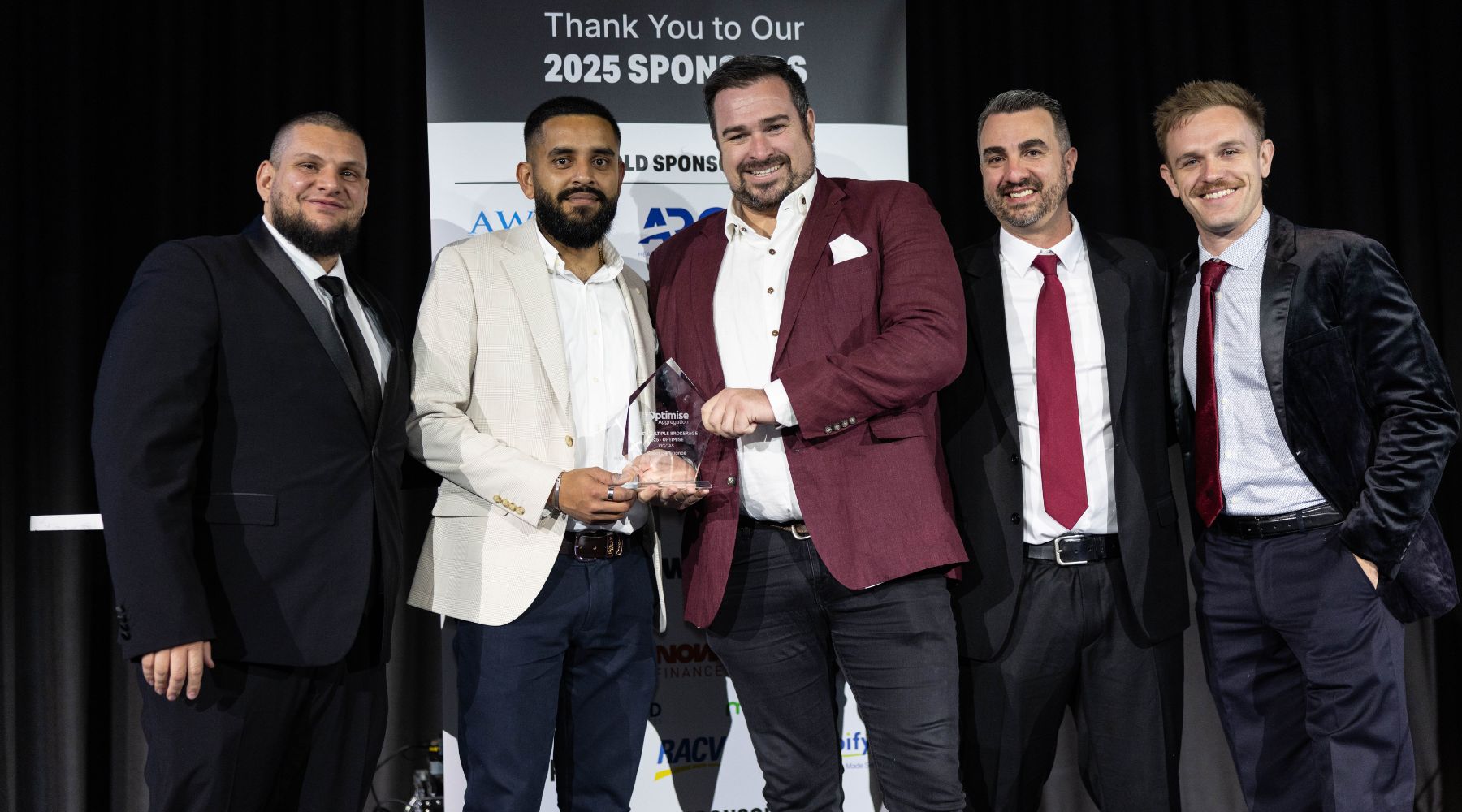 The Speaking Finance team with their 2025 Optimise award